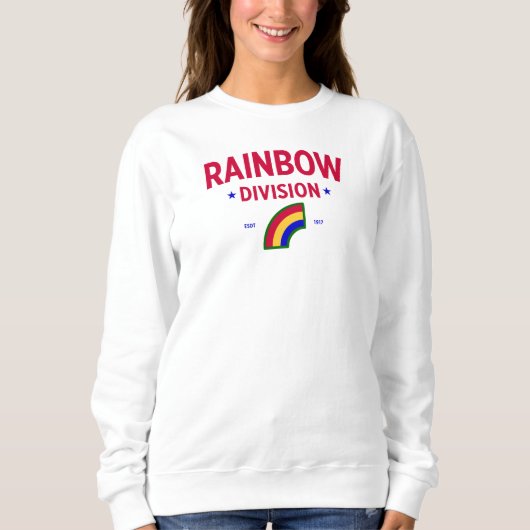Regenboogdivisie - 42e Infanteriedivisie Vrouwen Trui (Voorkant)