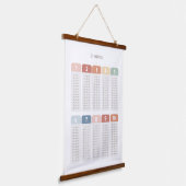 Regenboogdivisie Tabel Classroom Decor Hangend Wandkleed (Gebogen)