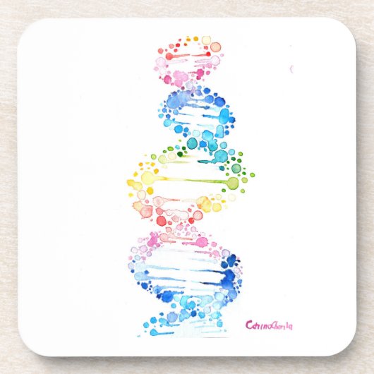 RegenboogDNA Bier Onderzetter (Voorkant)
