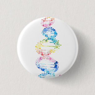 RegenboogDNA Ronde Button 3,2 Cm