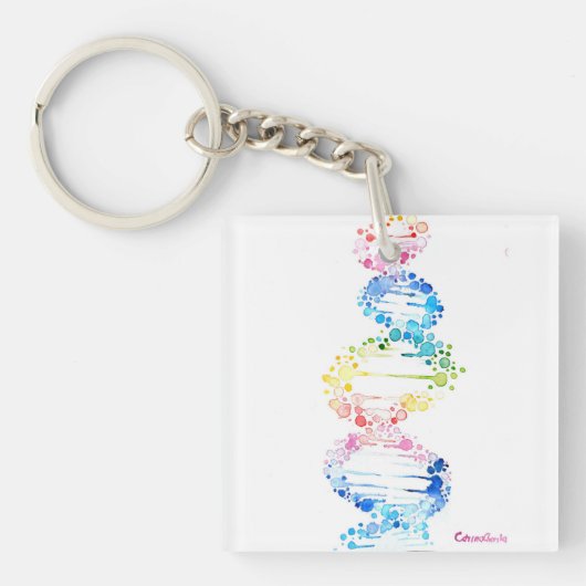 RegenboogDNA Sleutelhanger (voorkant)