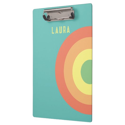 regenboogdoel retro 80s Klembord (Links)