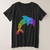 Regenboogdolfijn Inspirerend Shirt (Design voorkant)