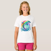 regenboogdolfijn t-shirt (Voorkant volledig)