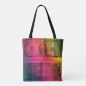 Regenboogdollar Tote Bag (Achterkant)