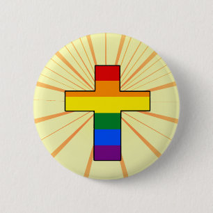 Regenboogdoorsnede Button