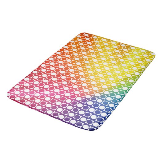Regenboogdot Badmat (Gekanteld)
