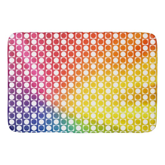 Regenboogdot Badmat (Voorkant)