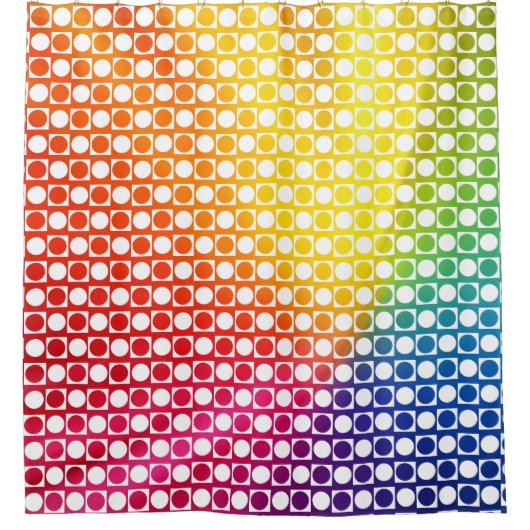 Regenboogdot Douchegordijn (Voorkant)