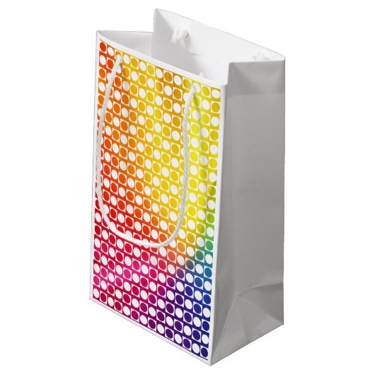 Regenboogdot Klein Cadeauzakje (Achterkant Gekanteld)