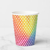 Regenboogdot Papieren Bekers (Achterkant)