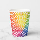 Regenboogdot Papieren Bekers (Voorkant)