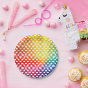Regenboogdot Papieren Bordje