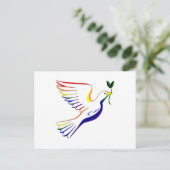 Regenboogdove Briefkaart (Staand voorkant)