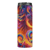 Regenboogdraak die vuur ademt thermosbeker (Achterkant)