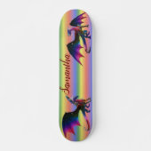 Regenboogdraak Gepersonaliseerde Naam Persoonlijk Skateboard (Voorkant)