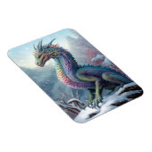 Regenboogdraak in de sneeuwvloed magneet (Rechterzijde)