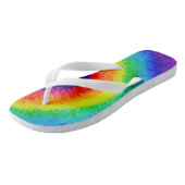 Regenboogdraden Dye Dye Alcohol Ink Painting Teenslippers (Schuin)