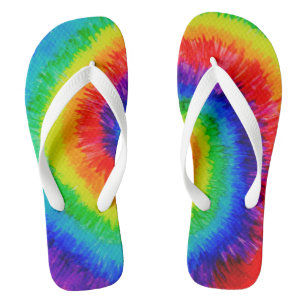Regenboogdraden Dye Dye Alcohol Ink Painting Teenslippers