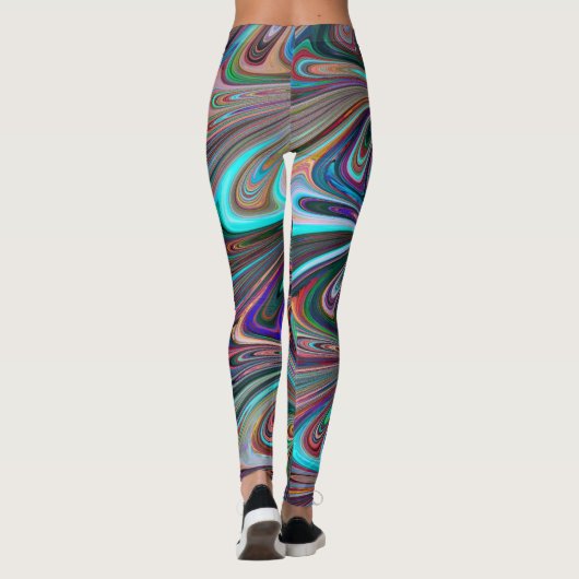 regenboogdraden leggings (Achterkant)