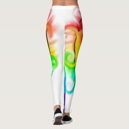 Regenboogdragel Leggings (Achterkant)