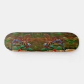 Regenboogdragonfly, Blauwgroen en paarse dragonfly Persoonlijk Skateboard (Horizontaal)
