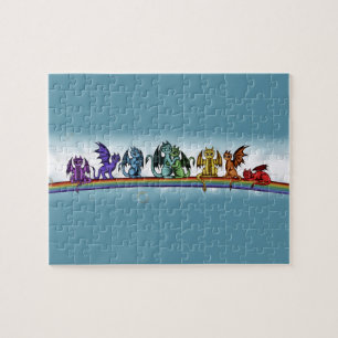 Regenboogdragons Legpuzzel