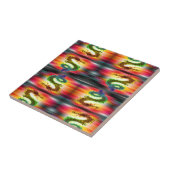 Regenboogdraken Tegeltje (Zijkant)