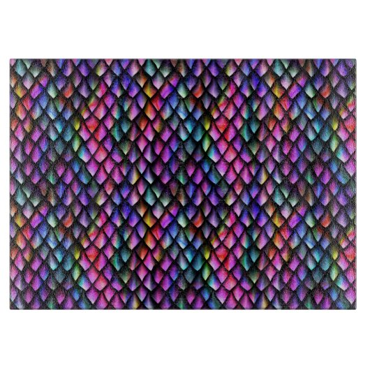 Regenboogdrakenschalen, snijvlak snijplank (Voorkant)