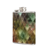 Regenboogdrakenschalen textuur heupfles (Links)