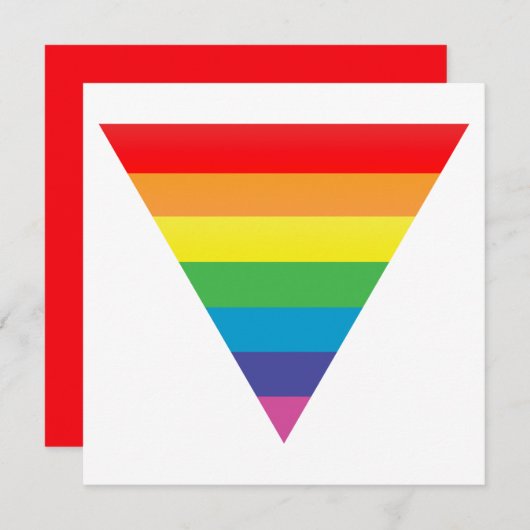 regenboogdriehoek kaart (Voorkant / Achterkant)