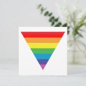regenboogdriehoek kaart (Staand voorkant)