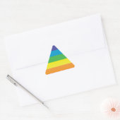 regenboogdriehoek sticker (Envelop)
