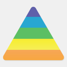 regenboogdriehoek sticker