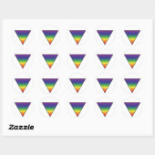 Regenboogdriehoek Stickers (Vel)