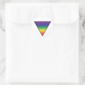 Regenboogdriehoek Stickers (Tas)