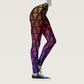 Regenboogdriehoeken + lijnen leggings (Rechts)