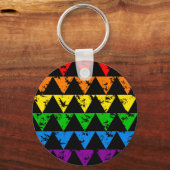 Regenboogdriehoeken, sleutelhanger (Voorkant)