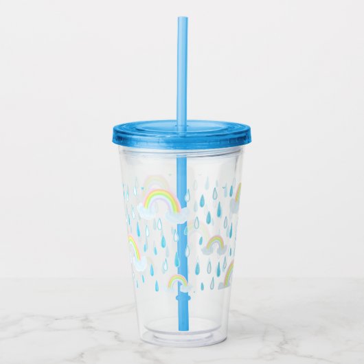 regenboogdromen acryl drinkbeker (Voorkant)