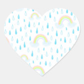 regenboogdromen hart sticker (Voorkant)