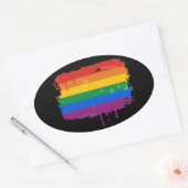 REGENBOOGDRUPPEL - .png Ovale Sticker (Envelop)