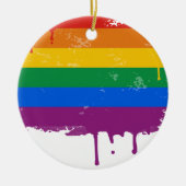 Regenboogdruppelaar Keramisch Ornament (Voorkant)