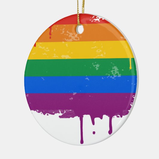 Regenboogdruppelaar Keramisch Ornament (Links)