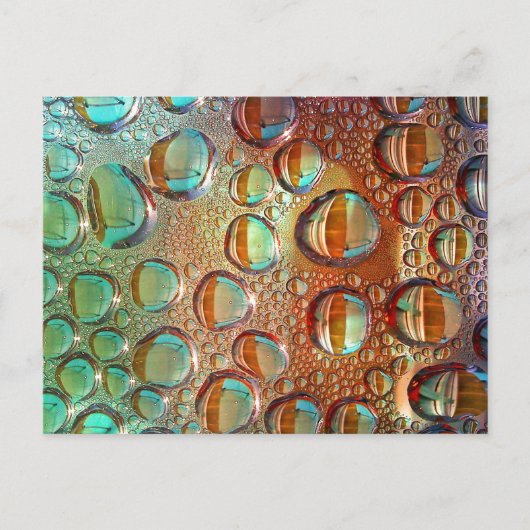 Regenboogdruppels Briefkaart (Voorkant)