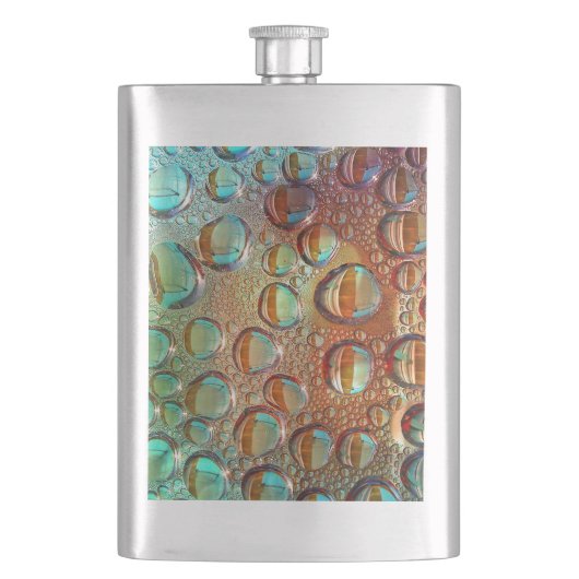 Regenboogdruppels Heupfles (Voorkant)
