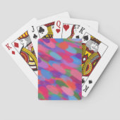 Regenboogdruppels kleurig Abstract patroon Speelkaarten (Achterkant)