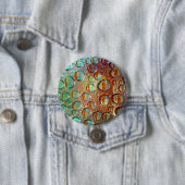 Regenboogdruppels Ronde Button 7,6 Cm (In situ)