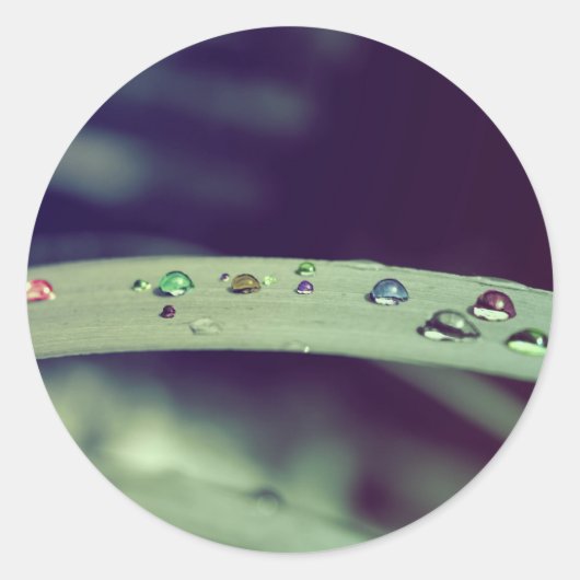 Regenboogdruppels Stickers (Voorkant)