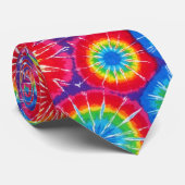 Regenboogdruppels Stropdas-Dye Stropdas (Opgerold)