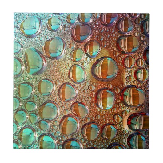 Regenboogdruppels Tegeltje (Voorkant)